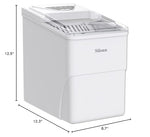 Load image into Gallery viewer, Silonn Ice Makers Countertop, 9 Bullet Ice Cubes Ready in 6 Minutes, 26lbs in 24Hrs Portable Ice Maker Machine Self-Cleaning, 2 Sizes of Bullet-Shaped Ice for Home Kitchen Office Bar Party, White