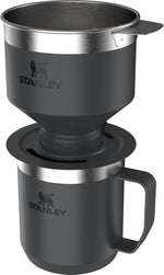 Load image into Gallery viewer, Stanley Perfect Brew Pour Over Set | 20oz/12oz Camp Mug with Lid Included | Drip Coffee Maker with Reusable Filter | Insulated Stainless Steel | BPA-Free | Black 2.0
