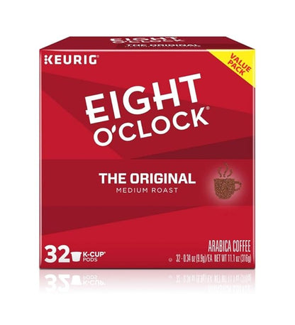 Eight O'Clock Coffee The Original, Keurig Single Serve K-Cup Pods, Medium Roast, 32 Count (Pack of 3)