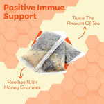 Load image into Gallery viewer, True Honey Rooibos Tea Bags - Honey Crystals Blended in Every Sachet - Decaf Red Rooibos Tea - All Natural Organic Herbal Caffeine Free Tea Bag 24 Count