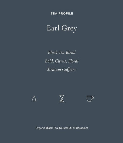 Art of Tea | Organic Earl Grey Black Tea | Earl Grey Tea Bag | 50 Eco Friendly Pyramid Black Tea Bag Sachets