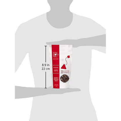 SUGIMOTO TEA Japanese Hojicha Roasted Green Tea Bags 20 Count Pack of 3