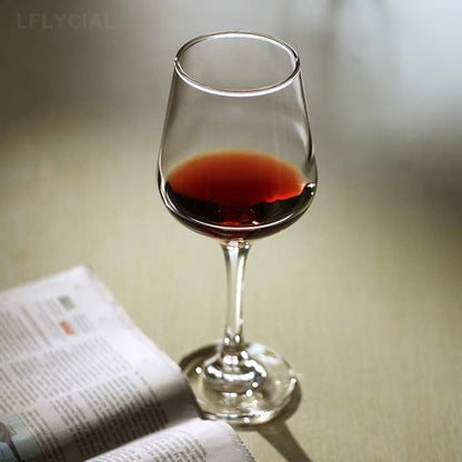 LFLYCIAL Wine Glasses Set of 4,Durable Red Wine Glasses for Bordeaux/Cabernet,Thick Resistant White Wine Glass for Housewarming,Wedding,Anniversary,15oz