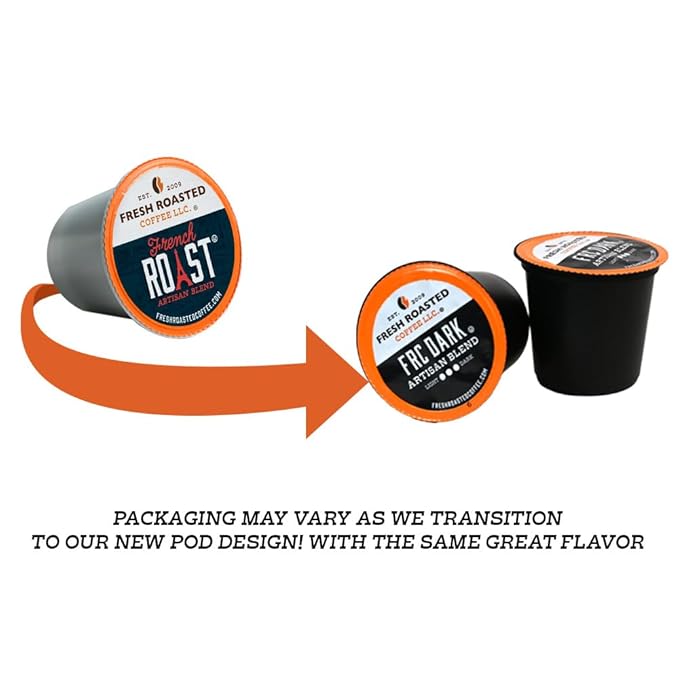 Fresh Roasted Coffee, Seriously Dark Decaf Artisan Blend, Kosher | 96 Pods for K Cup Brewers