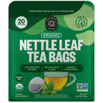 Load image into Gallery viewer, FGO Organic Nettle Leaf Herbal Tea, 20 Count, Eco-Conscious Tea Bags, Caffeine Free, Resealable Bag, Packaging May Vary (Pack of 1)