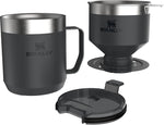 Load image into Gallery viewer, Stanley Perfect Brew Pour Over Set | 20oz/12oz Camp Mug with Lid Included | Drip Coffee Maker with Reusable Filter | Insulated Stainless Steel | BPA-Free | Black 2.0