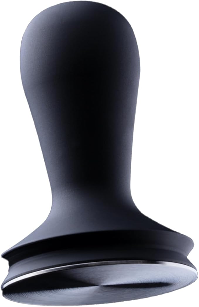 Espresso Press Tamper 58.4 mm, Premium Barista Coffee Tamper, Black Anodised Aluminium Handle, 304 Stainless Steel Base, Elegant and Lightweight Design