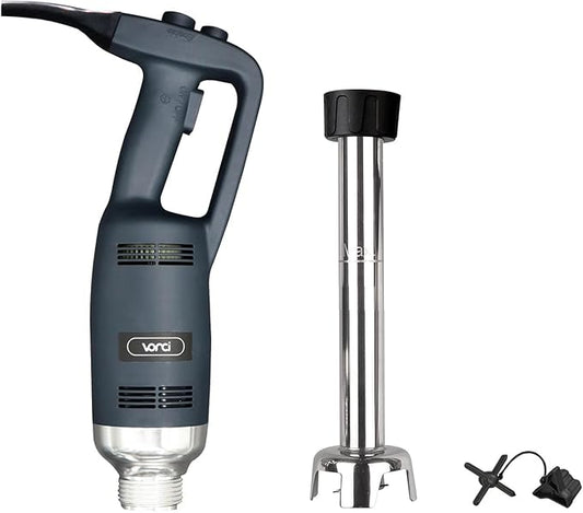VONCI 500W Commercial Immersion Blender, 12" SUS 304 Removable Shaft, Heavy Duty Power Hand Mixer with Variable Speed 6000-20000RPM, Professional Electric Stick Blender for Restaurant Kitchen Use.
