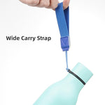 Load image into Gallery viewer, Insulated Water Bottle with Strap,18 oz Double Wall Stainless Steel Vacuum Bottles Metal Water Flask,Mint