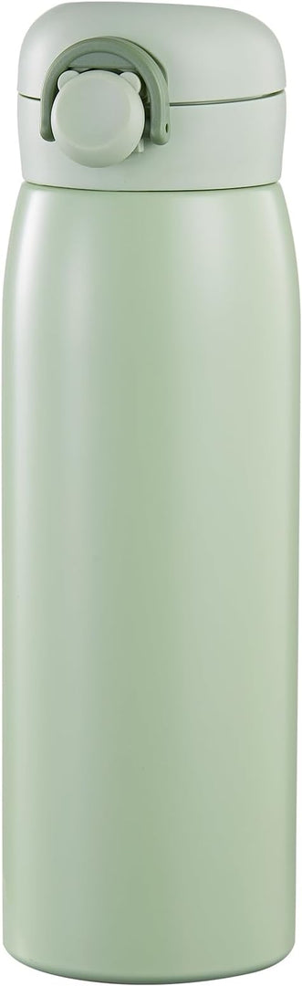 17 oz Mini Water Bottle Small Stainless Steel Thermoses - Insulated Vacuum, Leak Proof, Keeps Drinks Hot/Cold - Ideal for Coffee, beverage, Water - Green