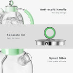 Load image into Gallery viewer, ASCOT Electric Kettle, Glass Electric Tea Kettle Gifts for Men/Women/Family 1.5L 1500W Borosilicate Glass Tea Heater, with Auto Shut-Off and Boil-Dry Protection (Green)