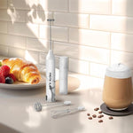 Load image into Gallery viewer, Zulay Kitchen FrothMate Powerful Milk Frother Portable &amp; Compact Handheld Foam Maker Lattes, Cappuccinos (Marble, Froth N Go)