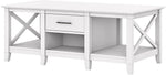 Load image into Gallery viewer, Bush Furniture Coffee Table with Storage with Aged Bronze Hardware | Key West Collection Center Counter for Living Room | 47Wx24Dx18H