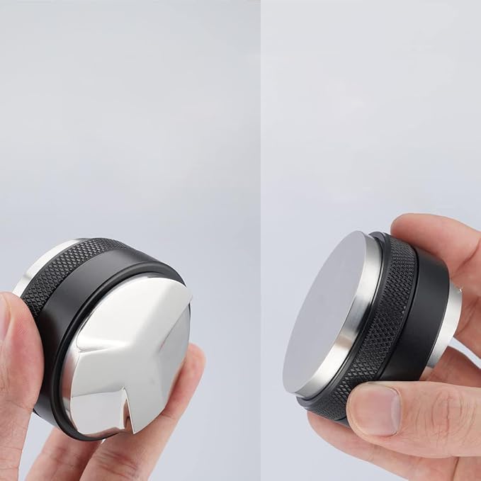 BLACKROOT 58mm Precision Coffee Distributor and Tamper,Dual Head Leveler Tool with Adjustable Depth for Consistent Espresso Puck Prep, Fits 58mm Portafilters