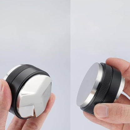 BLACKROOT 58mm Precision Coffee Distributor and Tamper,Dual Head Leveler Tool with Adjustable Depth for Consistent Espresso Puck Prep, Fits 58mm Portafilters