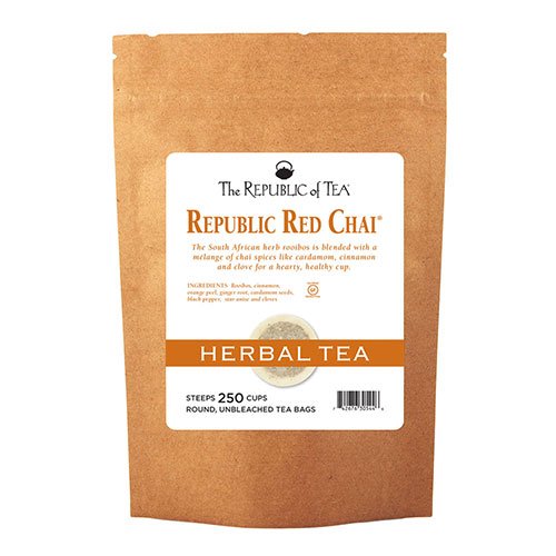The Republic of Tea Republic Red Chai Herbal Tea, 250 Tea Bag Bulk