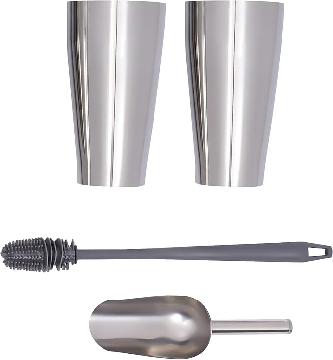 Milk Shaker Machine, Commercial Stainless Steel Milk Shaking Machine Double Head Drink Mixer 110V 16000RMP High Speed Electric Silent Milk Shake Machine with Two 800ml Cups(Double Head 16000rpm)