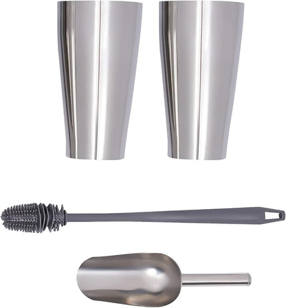 Milk Shaker Machine, Commercial Stainless Steel Milk Shaking Machine Double Head Drink Mixer 110V 16000RMP High Speed Electric Silent Milk Shake Machine with Two 800ml Cups(Double Head 16000rpm)