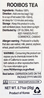 Load image into Gallery viewer, Damtuh Rooibos Tea – 100% Pure Rooibos, Caffeine-Free Herbal Tea, 10 Tea Bags (1g each)