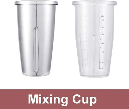 Milkshake Maker 540W Electric Milkshake Machine Drink Mixer Smoothie Maker Blender, 18000RPM, 27 oz, Commercial Home Use (3-Head, 180W+180W+180W)