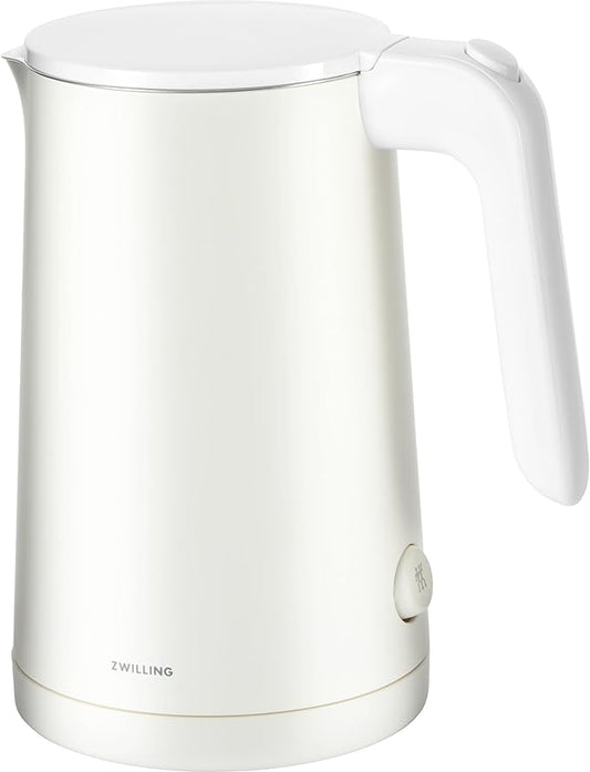 ZWILLING Enfinigy Cool Touch 1-Liter Electric Kettle, Cordless Tea Kettle & Hot Water - White