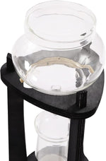 Load image into Gallery viewer, Cold Brew Drip Coffee Maker, 600ml/20.29 Ice Coffee Brewer Machine Cold-Drip Coffee Tower with Glass Container Wood Stand for Home Office
