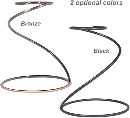 Pour Over Coffee Maker Set - Glass Dripper, Metal Stand, 600ml Heat-Resistant Server, 40 Filters - 4 in 1 for Home or Office (Bronze)