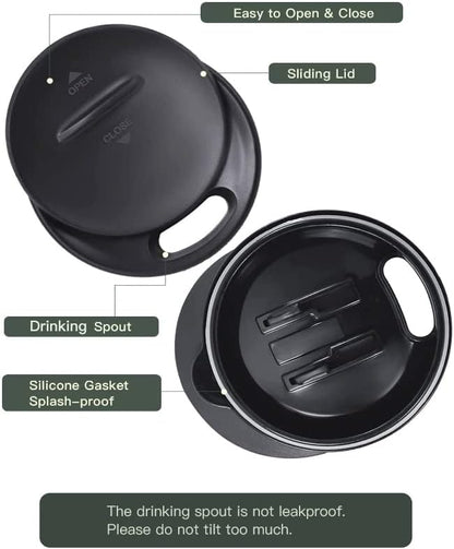 Ideus 16 oz (470 ml) Insulated Coffee Mug with Handle and Lid, Double Wall Stainless Steel Vacuum Thermal Coffee Mug, Travel Coffee Cup Thermal Cup for Home and Office (Mars Celadon)