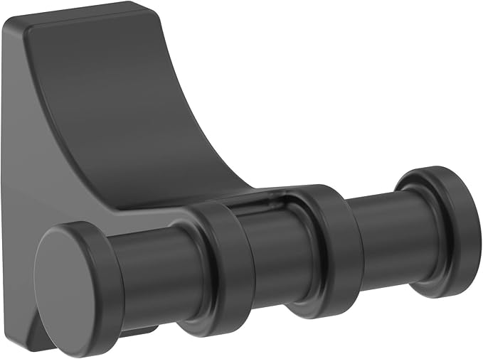 Amerock | Matte Black | Davenport |Towel Bar | 24 inch (610 mm) | 4 Piece | Bathroom Accessories Set