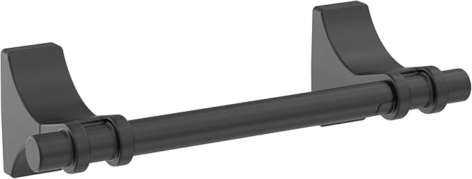Amerock | Matte Black | Davenport |Towel Bar | 24 inch (610 mm) | 4 Piece | Bathroom Accessories Set