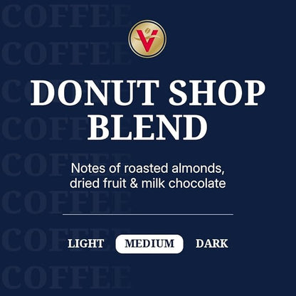 Victor Allen's Coffee Donut Shop Blend, Medium Roast, 32 Count, Single Serve Coffee Pods for Keurig K-Cup Brewers