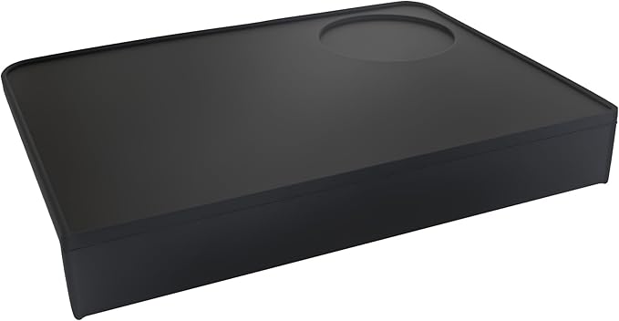 CHULUX Coffee Tamper Mat for Espresso, Silicone Tamping Pad, Anti-Slip Corner Mat, Barista Portafilter Holder, Espresso Machine Accessories Tamping Station, Heat Resistant, Black