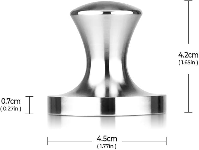 RECAPS Stainless Steel Espresso Coffee Tamper Filling Tool Reusable Coffee Filter Refillable Filter Compatible with Nespresso Vertuo Vertuoline Original Pods 45mm