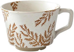 Load image into Gallery viewer, Ceramic Mug 1 pc, 11oz - Vintage Coffee Mug, Pottery Cups for Milk, Latte, Cappuccino, Tea - Porcelain Dishwasher, Microwave Safe Stoneware Gift for Women Men, Brown Leaf