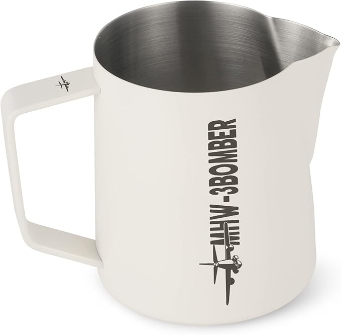 MHW-3BOMBER Espresso Steaming Pitcher Milk Frothing Pitcher Stainless Steel Milk Coffee Cappuccino Latte Art Barista Cup 20oz/600ml P5021W