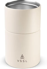 Load image into Gallery viewer, Nest Pour Over Coffee Set, Transportable and Compact Pour Over Set with 10 oz Double Walled Mug, Cream