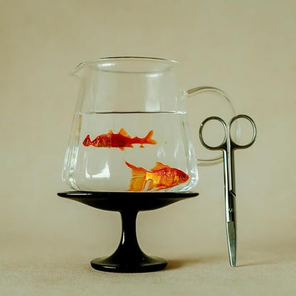 watchget Glass Coffee Carafe 500ml/17oz - Heat Resistant Thin Borosilicate Coffee Server, Clear Pour Over Coffee Pot Maker, Ideal for Home, Office, and Café