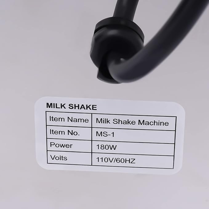 Electric Milkshake Maker Machine, 180W Milk Shake Mixer Machine with 28oz Stainless Steel Mixing Cup, Commercial Milkshake Blender & Drink Mixer for Home or Business