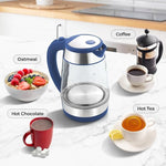 Load image into Gallery viewer, Zulay Kitchen Fast Boiling Electric Water Kettle - 1.7L, 1500W, Auto Shut-Off for Overboil &amp; Boil Dry Protection, Cool-Touch Handle, 360° Base - Rapid Teapot Boiler For Coffee &amp; Tea - Navy