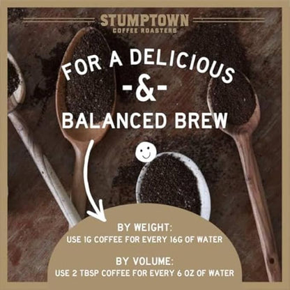 Stumptown Coffee Roasters, Medium Roast Organic Whole Bean Coffee - Hundred Mile, Flavor Notes of Jam and Toffee, 24 Ounces (2 Bags of 12 Ounces)