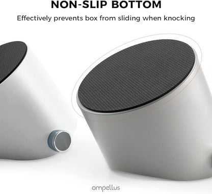 Espresso Knock Box, Large Capacity & Non-Slip Base Coffee Knock Box, Barista Tools, Espresso Machine Accessories (Gray-Small)