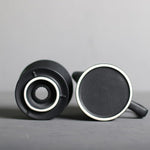 Load image into Gallery viewer, Handmade Black Pour Over Coffee Maker Set, Ceramic Coffee Dripper Brewer Heat Resistant Coffee Pot Decanter ACM03B