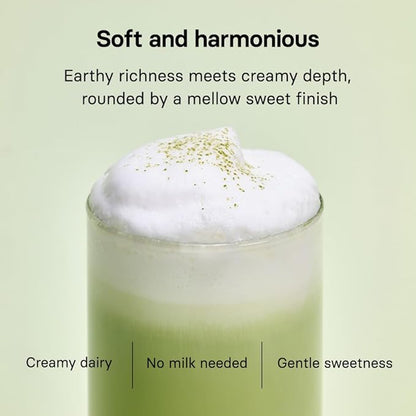 OSULLOC Volcanic Isle Matcha Milk Tea – Premium Jeju Matcha Latte Powder, Just Add Water, Creamy & Smooth, Large Pouch (10.6oz, 300g)