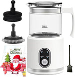 Load image into Gallery viewer, Electric Milk Frother,4 in 1 -Automatic Milk Frother,14oz Silent Operation Hot and Cold Milk Foamer Temperature Control Milk Steamer Warmer for Coffee,Latte,Cappuccino,Hot Choc,Dishwasher Safe (White)