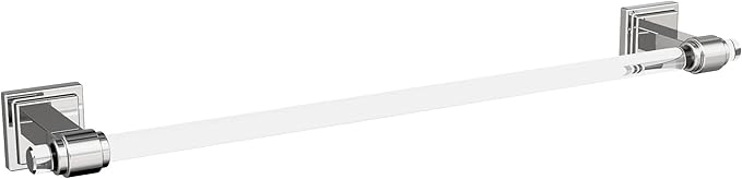 Amerock | Clear/Chrome | Glacio | 5 Piece | Bathroom Accessories Set