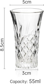 Load image into Gallery viewer, BCnmviku 2Pack Shot Glasses 65ML/2.2OZ Tequila Glasses Heavy Base Cordial Glasses