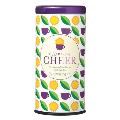 The Republic of Tea Enjoy A Cup Of Cheer Tea, 36 Tea Bags, Gourmet Tea, Red Rooibos Vanilla Tea Gift