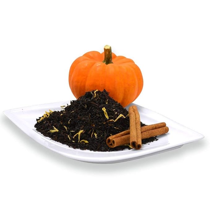 Organic Positively Tea Company, Pumpkin Spice Black Tea, Loose Leaf, 16 Ounce