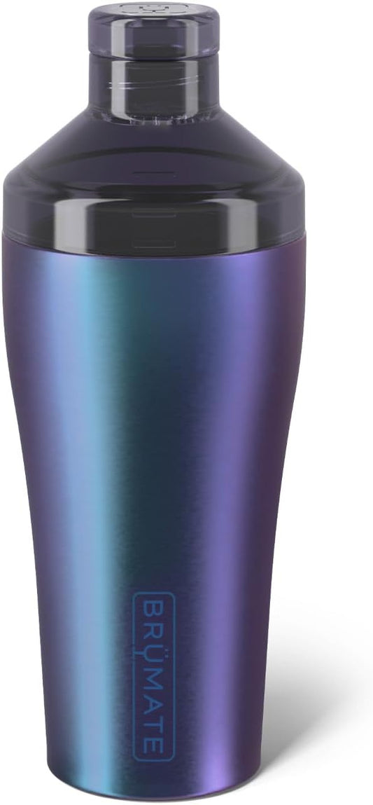 BrüMate Cocktail Shaker 22oz Insulated Stainless Steel Shaker - 100% Leakproof - No Condensation (Dark Aura)