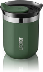 Load image into Gallery viewer, WACACO Octaroma Classico Vacuum Insulated Coffee Mug, Double-wall Stainless Steel Travel Tumbler With Drinking Lid, 6 fl oz (180ml), Pomona Green